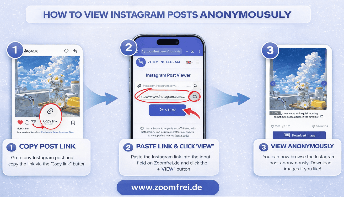 Visor anónimo de publicaciones de Instagram