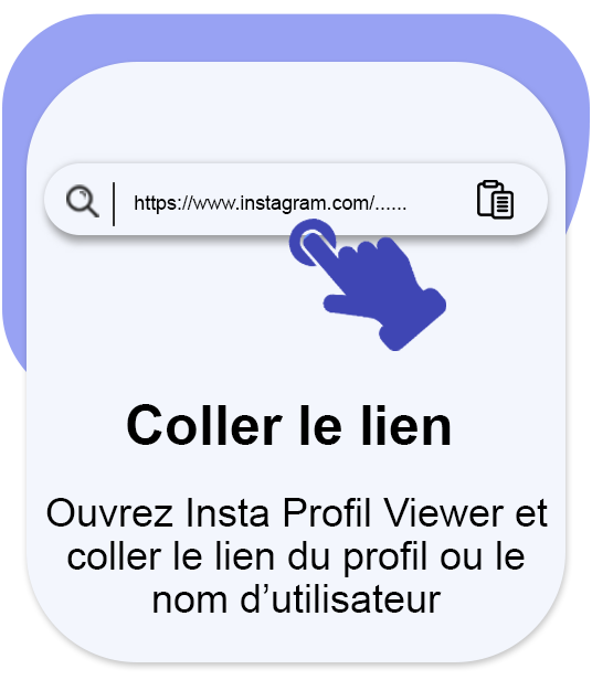 Collez l'URL du profil ou le nom d'utilisateur