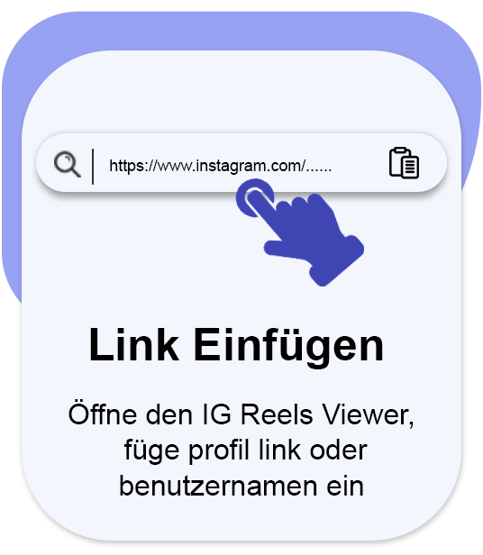 Fügen Sie die Profil-URL oder den Benutzernamen ein
