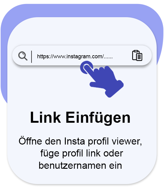 Fügen Sie die Profil-URL oder den Benutzernamen ein